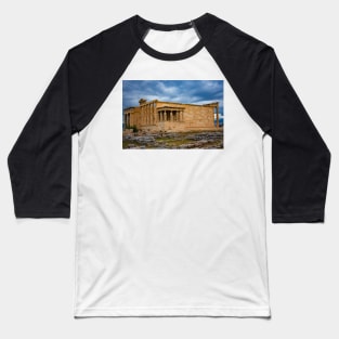 The Erechtheion Under Threatening Clouds Baseball T-Shirt